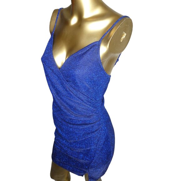 Inspired Hearts Women's‎ Blue Mini Dress 7BYAC791R Size M - Picture 3 of 8